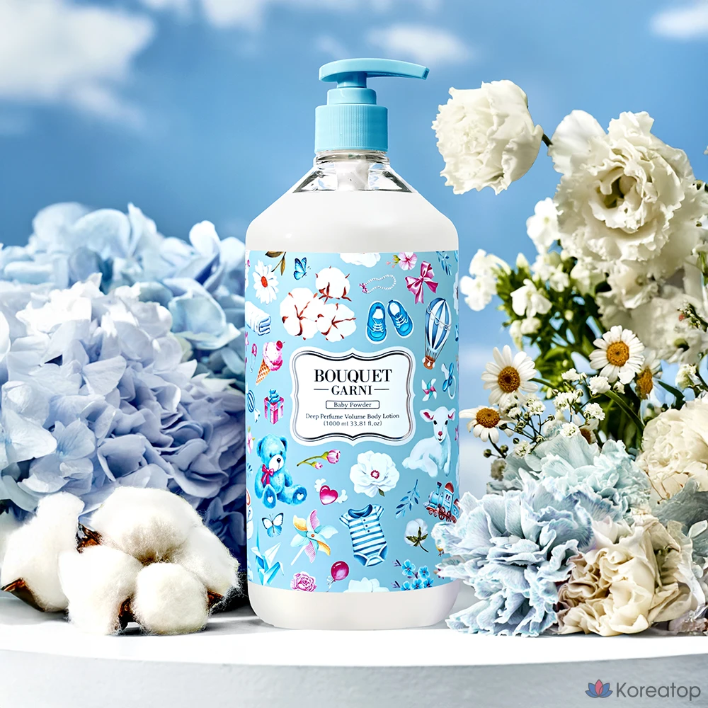 Лосьон для тела Bouquet Garni Deep Perfume Volume Body Lotion с детской присыпкой, 1 л, 1 шт.