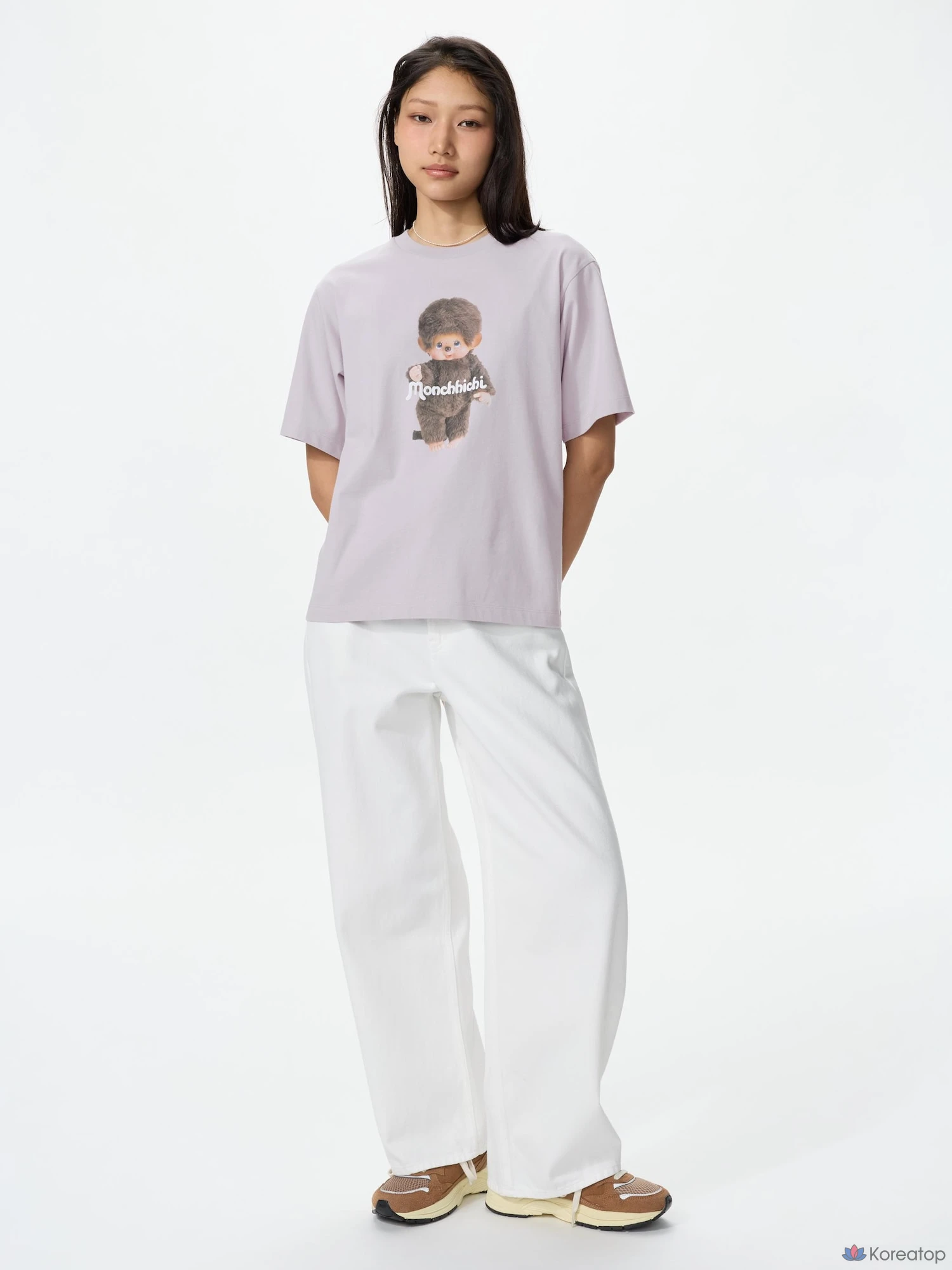 Футболка Uniqlo Monchhichi UT Graphic T, черный
