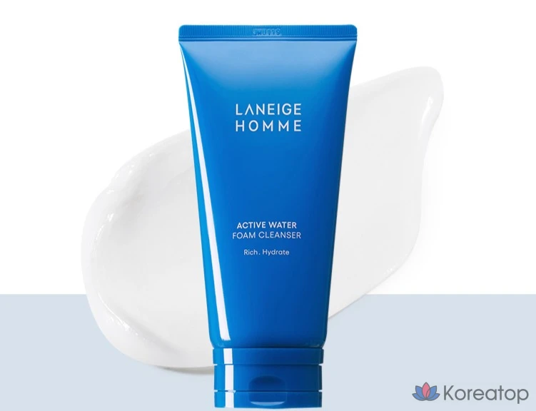 Очищающая пенка LANEIGE Homme Active Water Foam Cleanser, 150 мл, 1 шт.