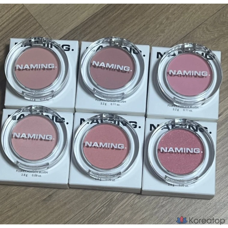 Пушистые румяна NAMING Fluffy Powder Blush, ORECIER Fresh Berry Pink, 1 шт., фото 2