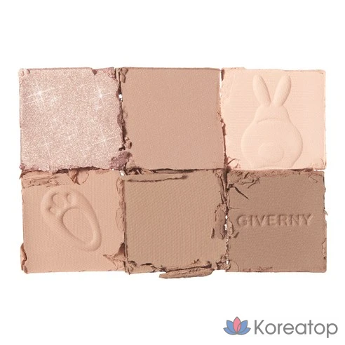Палетка теней для век Giverny Soft Eye Palette оттенок 03 Lazy Beige