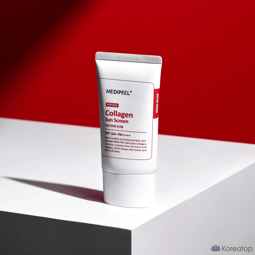 Солнцезащитный крем Medi Peel Red Lacto Collagen для сужения пор, SPF50+ PA++++, 50 мл, 1 шт.