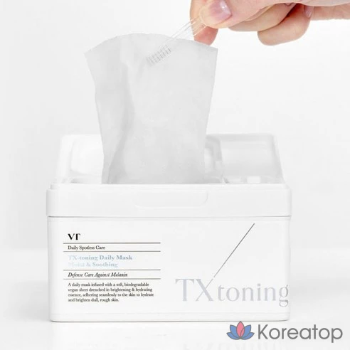 VT Cosmetics TX Toning Daily Mask, 30 шт., 1 упаковка