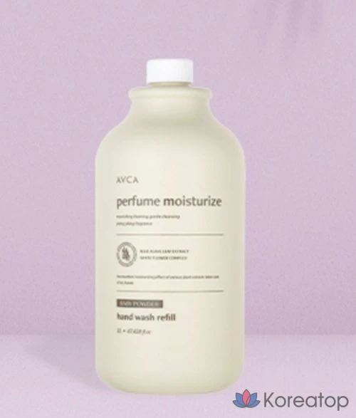 Сменный блок для жидкого мыла AVCA Perfume Hand Wash, аромат детской присыпки, 2 л, 1 шт.