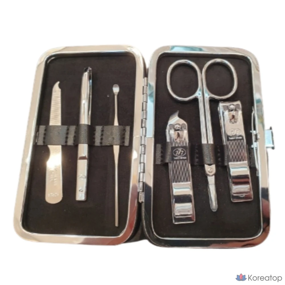 Набор для ухода Three Seven 777 Easy Nail Clipper 6-piece Set, серебристый, 5 шт.