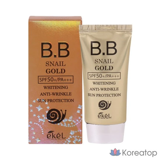 Ekel BB Cream SPF50+PA+++ 50мл Snail Gold, 1 шт.