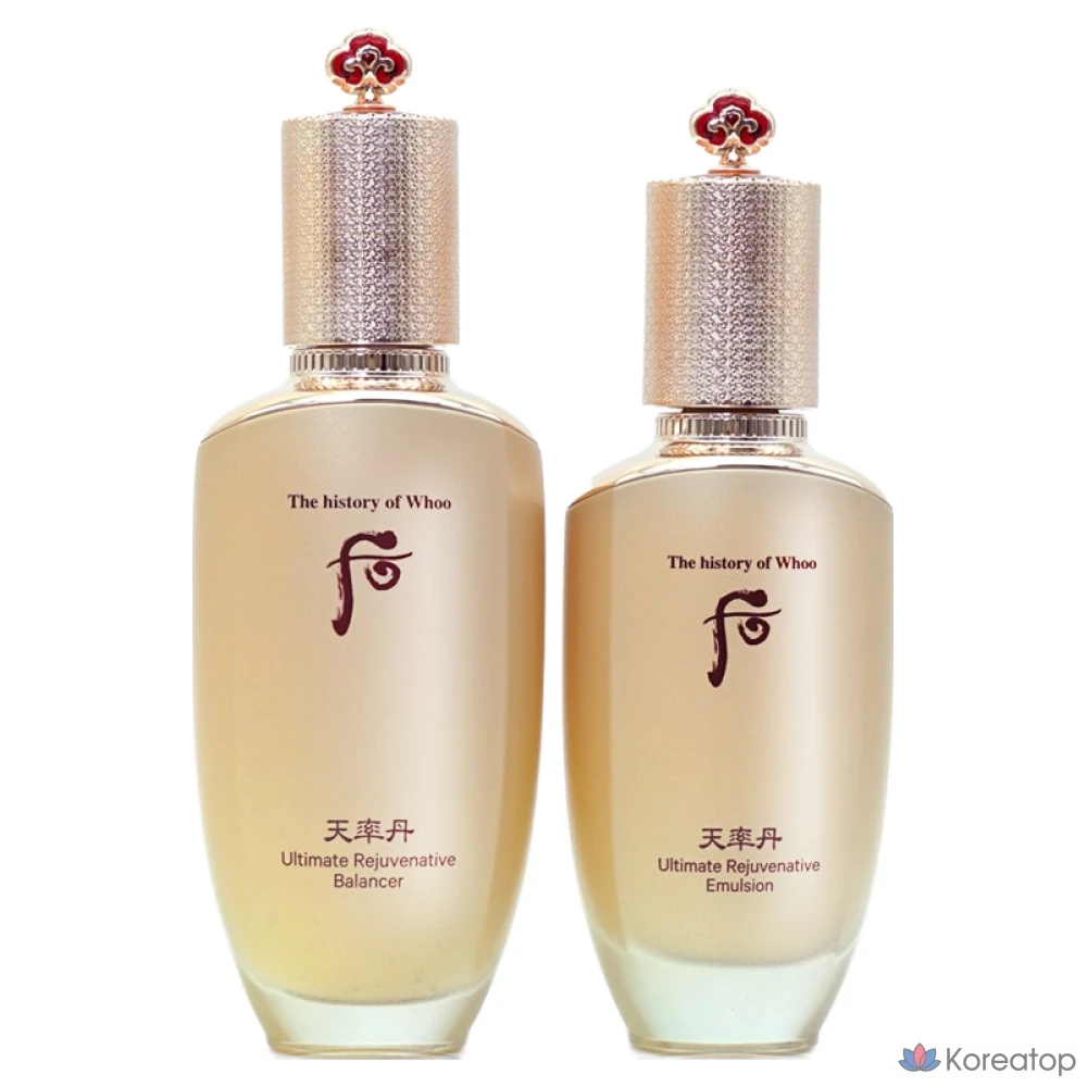 Набор The Whoo Cheonryuldan Hwayul из 2 предметов (балансирующее средство + лосьон), 1 шт.