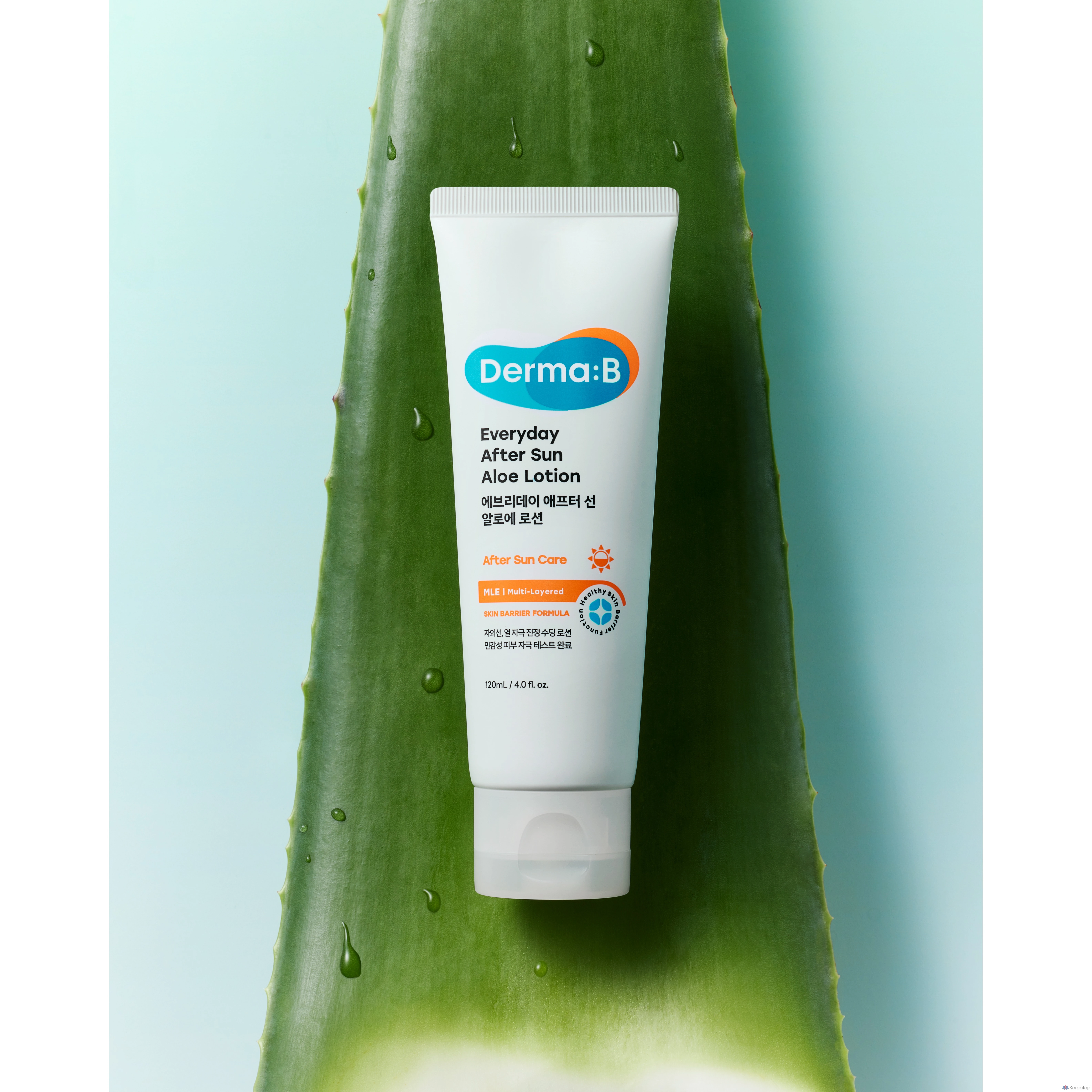 Увлажняющий лосьон после загара DERMA:B Everyday After Sun Aloe Lotion, 120 мл, 1 шт.
