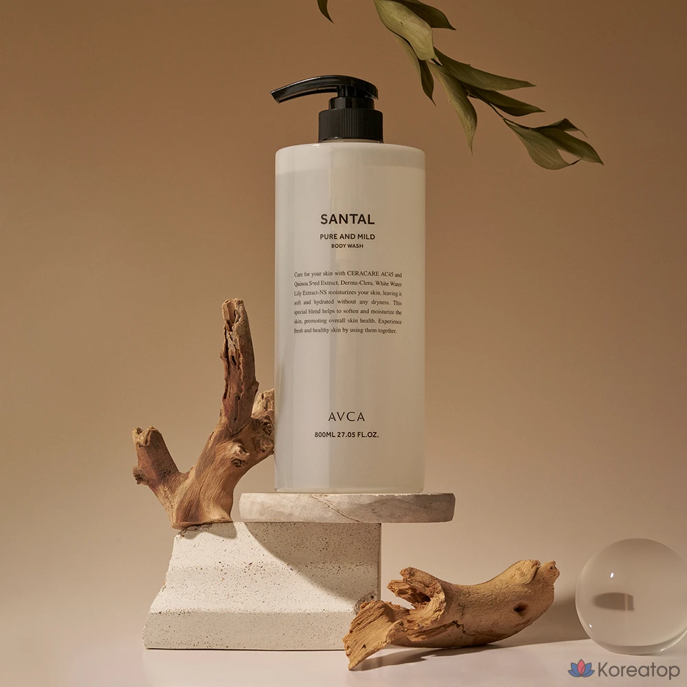 Гель для душа AVCA Pure & Mild Santal, 800 мл, 1 шт.