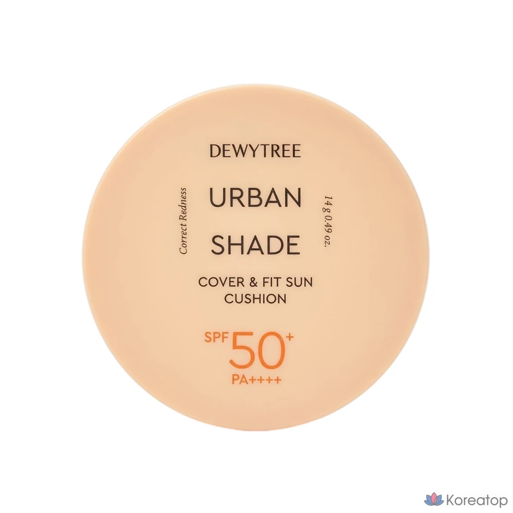 Солнцезащитный кушон Dewytree Urban Shade Cover &amp; Fit Sun Cushion SPF50+ PA++++, 14 г, 1 шт.