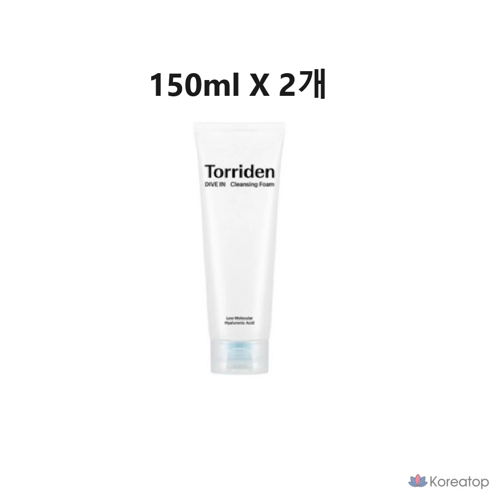 Очищающая пенка для лица Torriden Dive-in с низкомолекулярной гиалуроновой кислотой, 300 мл, 1 шт.