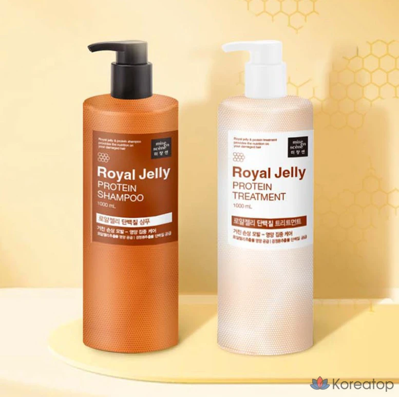 Протеиновое средство для ухода за волосами Mise en Scene с маточным молочком, 1 л, 1 шт.