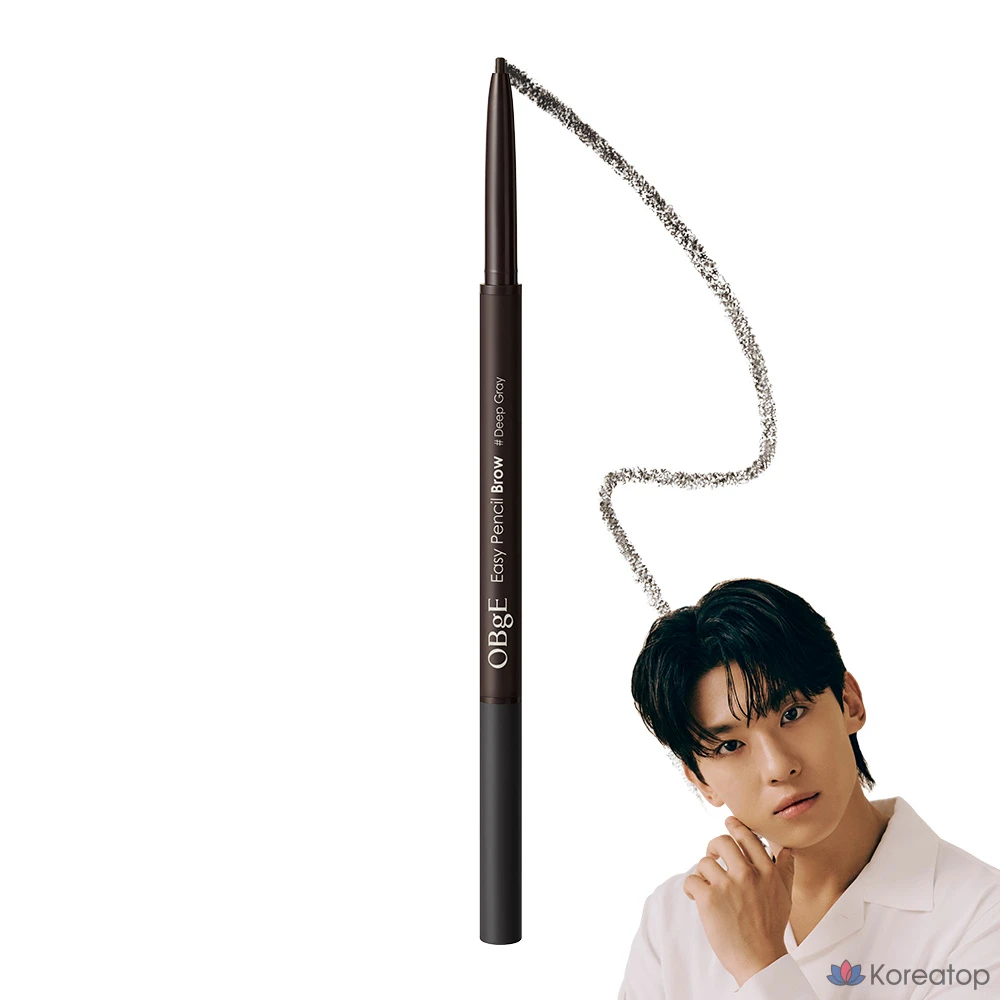 Карандаш для бровей OBge Easy Pencil Brow, 0,08 г, темно-серый, 1 шт.