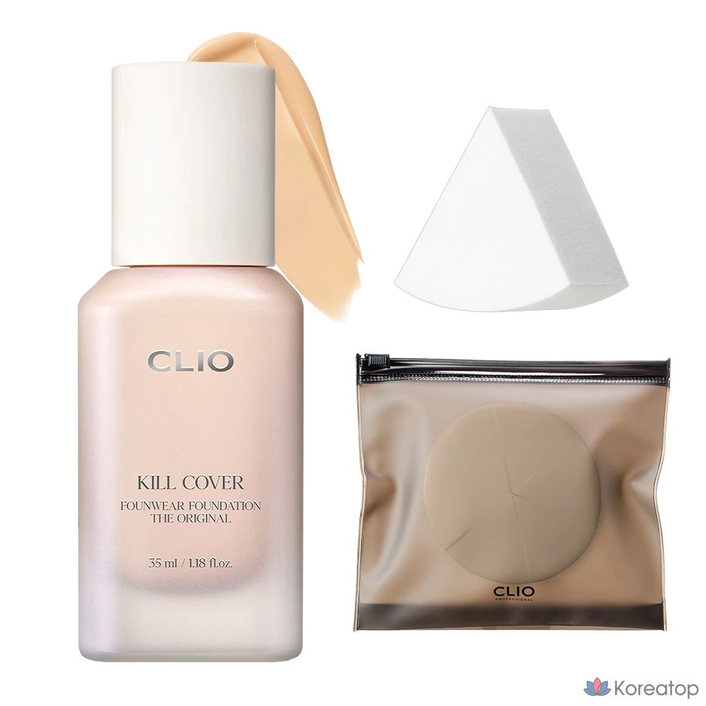 Жидкая тональная основа Clio Kill Cover Founwear Foundation, оттенок 23N Ginger, 1 шт.