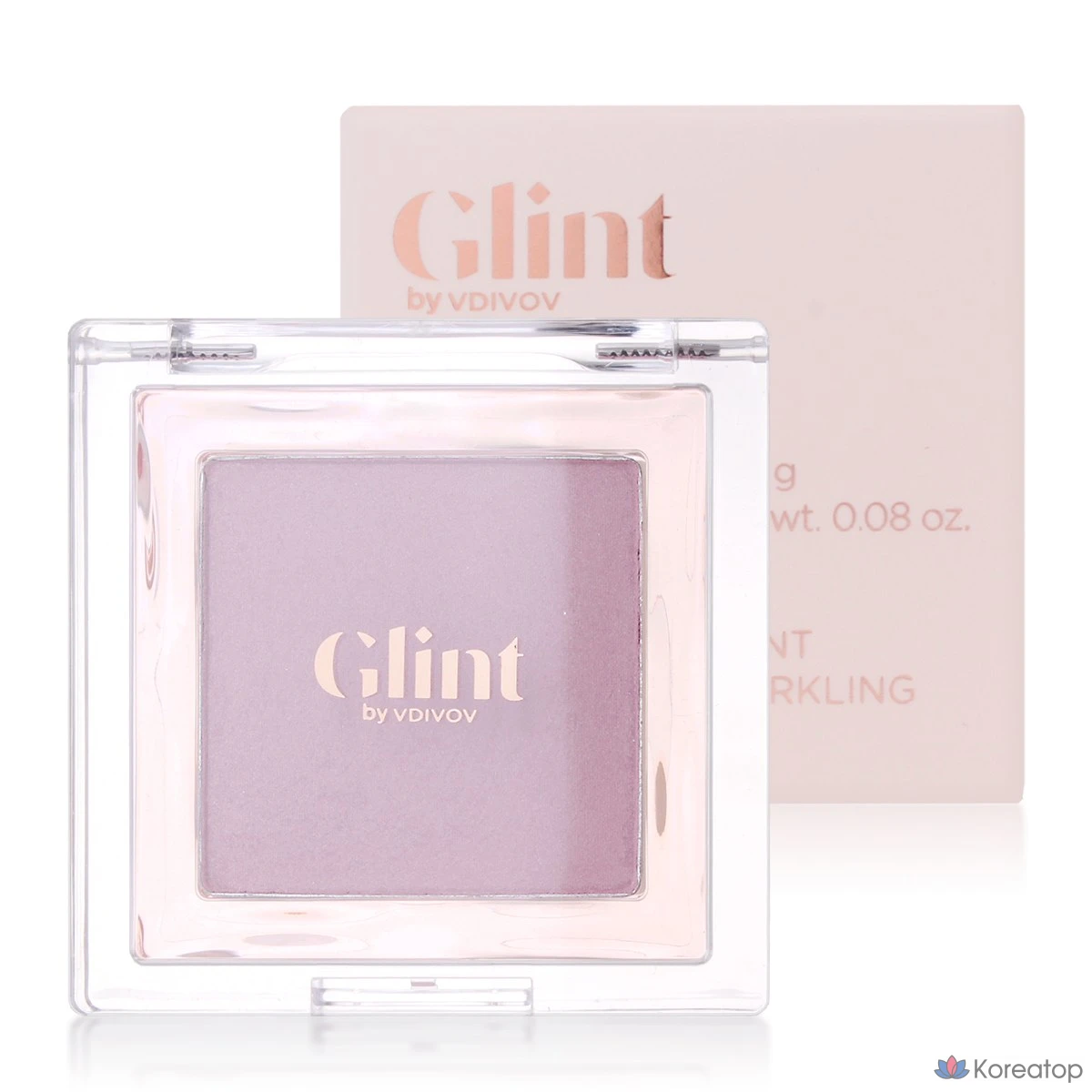 Бронзер-хайлайтер Glint by VDIVOV Baked Blush, оттенок 07 Pale Lilac, 2.4 г, 1 шт.