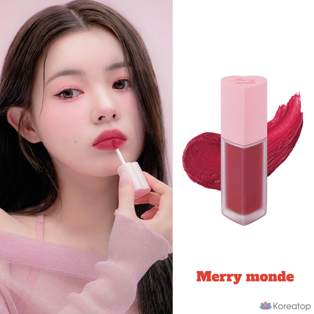 Тинт для губ Heartpercent Merrymond Cherry Heart Mega Tint, оттенок Berry Cherry, 1 шт., фото 2
