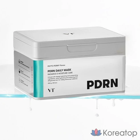 VT Cosmetic PDRN Ежедневная маска, 30 листов, 1 упаковка