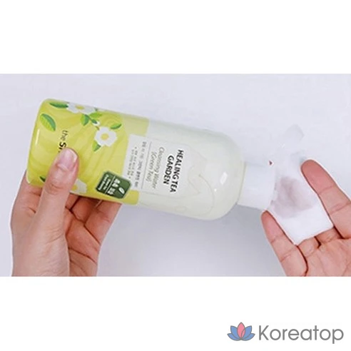 The Saem Средство для снятия макияжа с глаз и губ Healing Tea Garden Green Tea Lip &amp; eye Remover, 500 мл, 2 шт