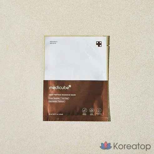 Маска для сияния кожи Medicube Deep Peptide Radiance Mask, 1 упаковка, 1 шт.