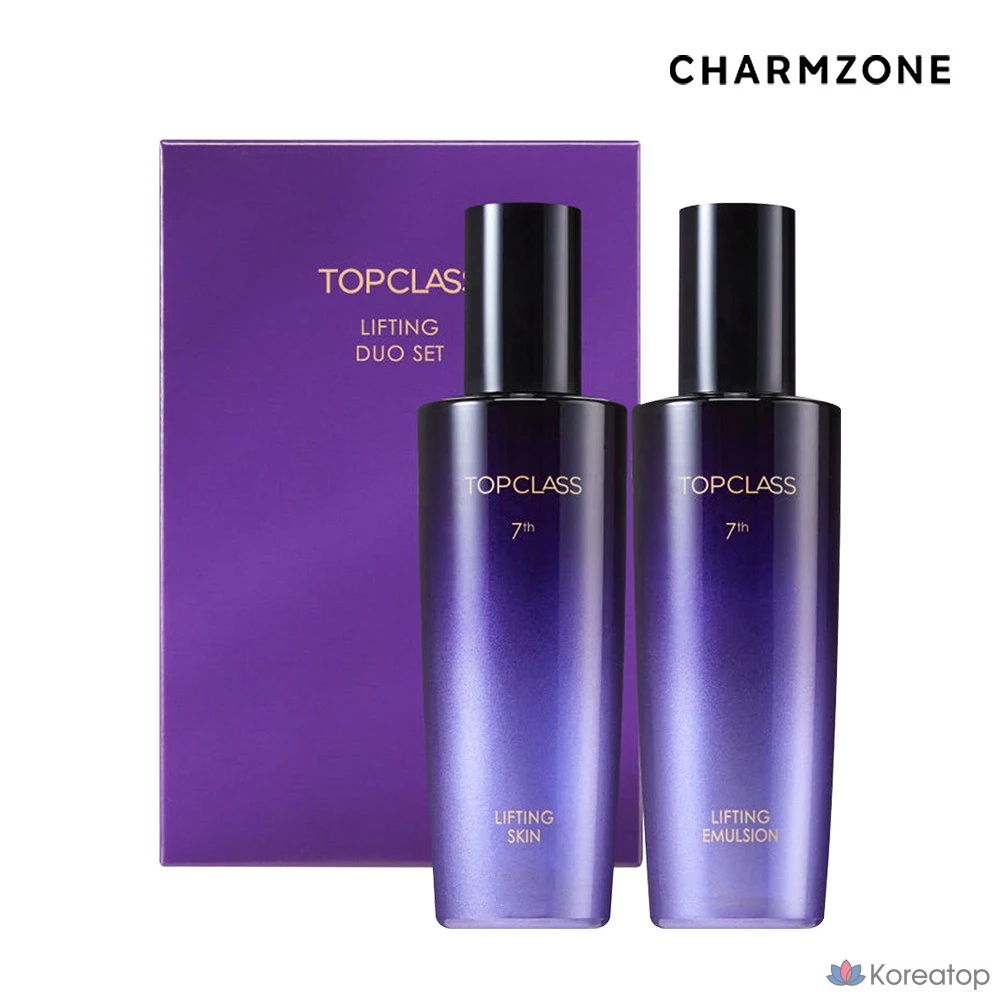 Charmzone Top Class Lifting Duo Set (для кожи + эмульсия) Базовый набор Triple Collagen Peptide Protein