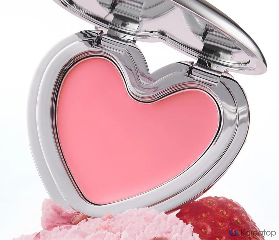 Румяна-мусс Lilybyred Love Beam Cheek Mousse, оттенок 07 Strawberry Yogurt Mousse, 3.8 г, 1 шт., фото 2