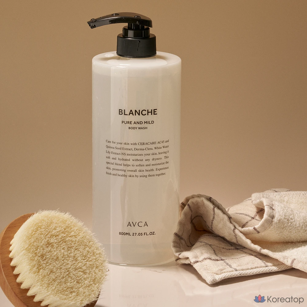 Гель для душа AVCA Pure & Mild Blanche, 800 мл, 1 шт.