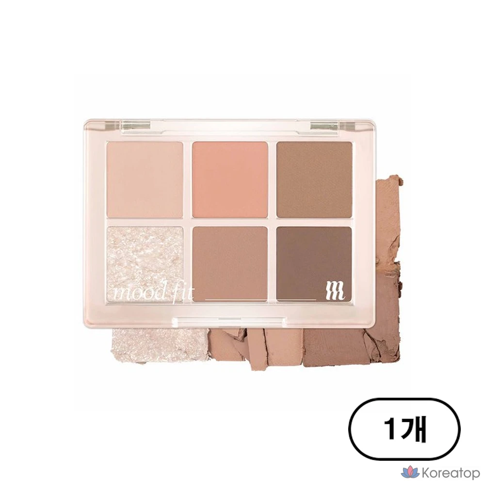 Палетка теней MERZY New Mood Fit Shadow Palette 5.4g, NM1 Dry Soft Training, 1 шт.