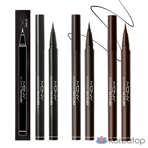 Водостойкая подводка для глаз насыщенный черный McQueen New York