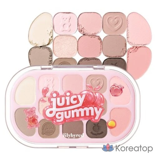 Палитра для лица Lilybyred Dewy Fit Palette, оттенок 06 Honey Peach Ball, 1 шт.