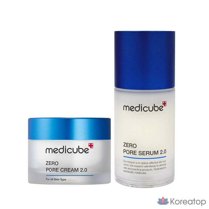 Набор для ухода Medicube Zero Pore Set 2.0 2-piece Set (Serum 2.0 + Cream), 37 мл, 1 шт.