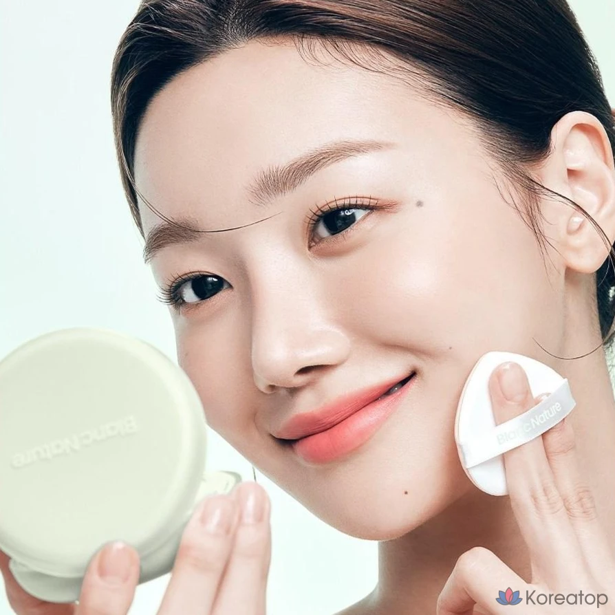 Blanc Nature Fiji Zero Airfit Cushion 15 г + сменный блок + набор спонжей, 19N Ваниль, 1 шт.