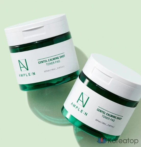 Тонизирующие подушечки AMPLE:N Centel Calming Shot Toner Pad, 180 мл, 60 листов, 1 шт.