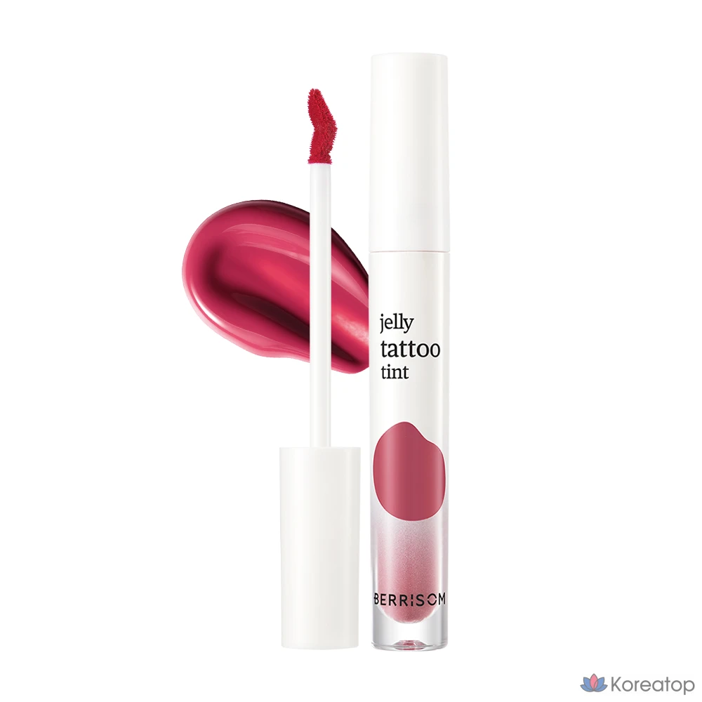 Тональный крем Berrisom Jelly Tattoo Tint, тональный крем для мукбанга, тональный крем для водных игр, 1 шт., 04. Малиновый
