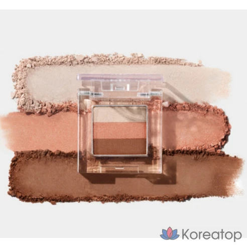 Тени для век Missha Triple Shadow № 14 Dewy Apricot