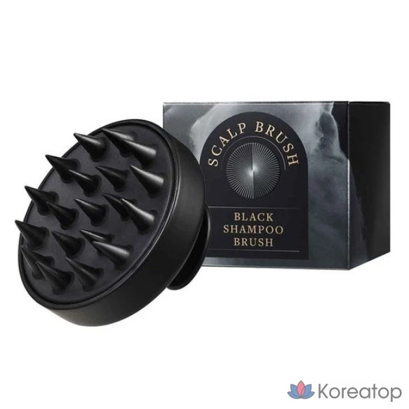 Щетка для чистки кожи головы Dr. Banggiwon Hair Color Shampoo, черная, 1 шт.