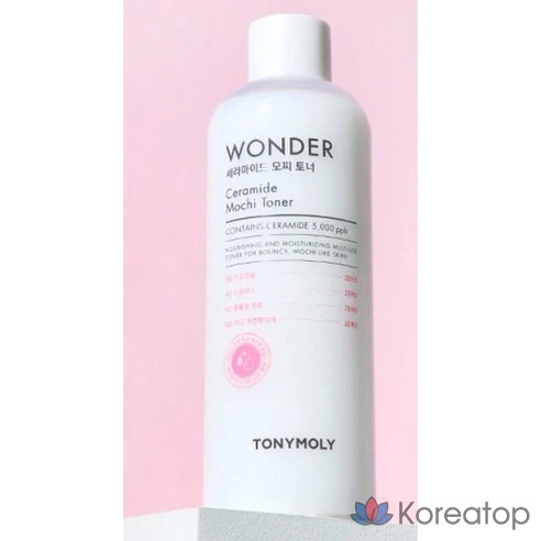 Тонер для лица увлажняющий с центеллой и церамидами Tony Moly Wonder Ceramide Mochi Toner, 500 мл