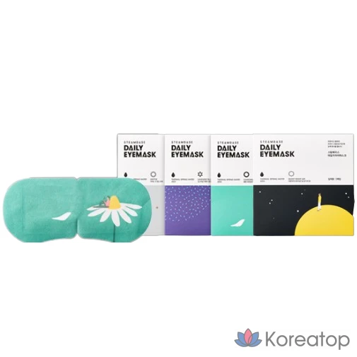 Набор из 20 паровых масок для глаз, ароматизированная маска для глаз с подогревом, одноразовый согревающий пакет для глаз от сухости глаз, паровая ароматизированная маска, 4 вида, для снятия усталости глаз, 1 упаковка., фото 2