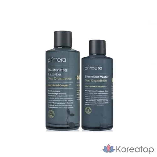 Набор PRIMERA Men Organians из 2 предметов, мужской лосьон для кожи, успокаивающий уход за кожей, 1 набор