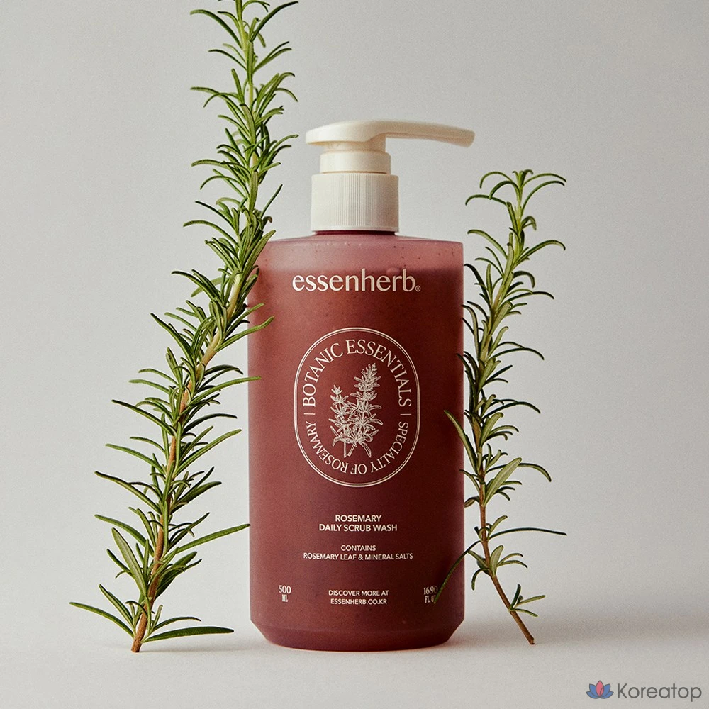 Гель-скраб для умывания EssenHerb с розмарином, 1 шт., 500 мл