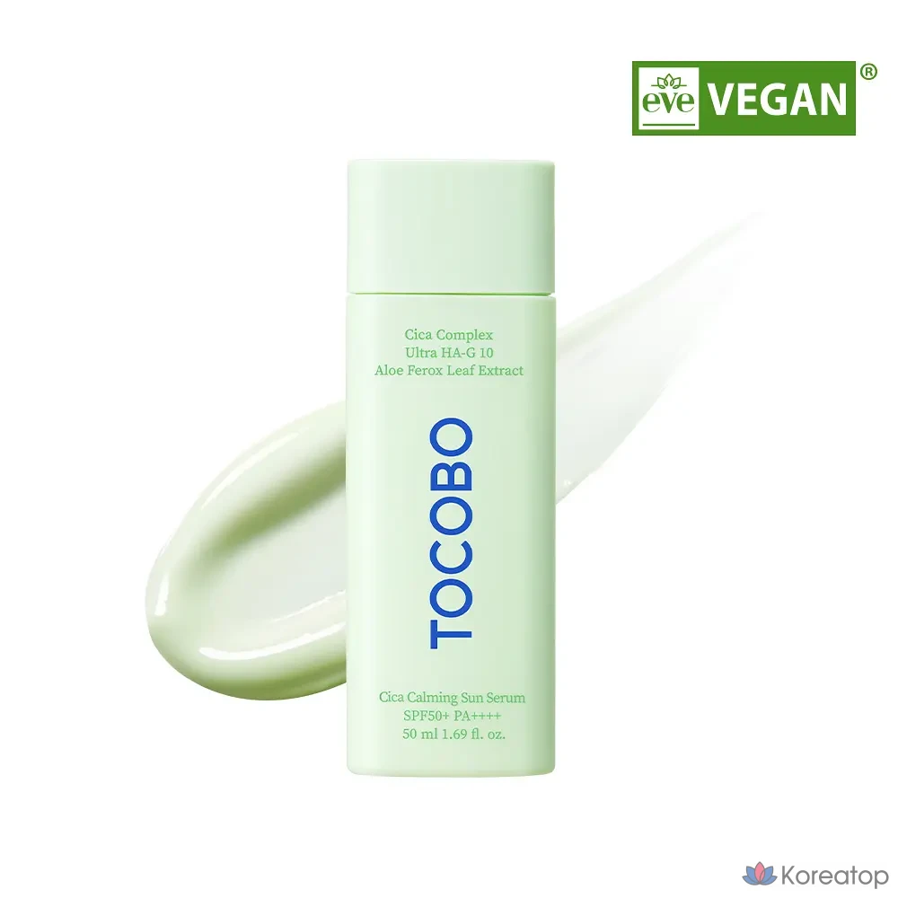 Tokobo Cica Calming Sun Serum SPF50+ PA++++, 50 мл, 1 шт.