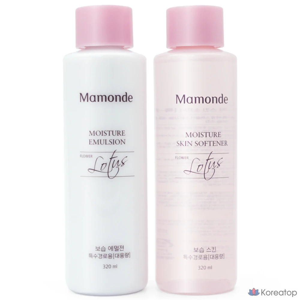 Увлажняющий лосьон для лица Mamonde, большой объем, 2 вида, 320 мл, 1 шт.