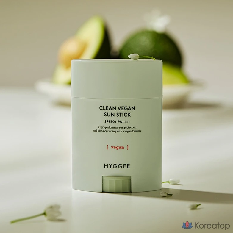Солнцезащитный стик HYGGEE Clean Vegan Sun Stick SPF50+ PA++++, 20 г, 1 шт.