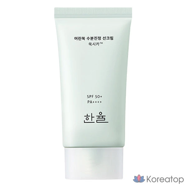 Увлажняющий успокаивающий солнцезащитный крем HANYUL Young Artemisia SPF50+ PA++++, 50 мл, 1 шт.