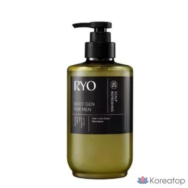 Шампунь Ryo Rootzen для лечения выпадения волос у мужчин, 515 мл, 1 шт.