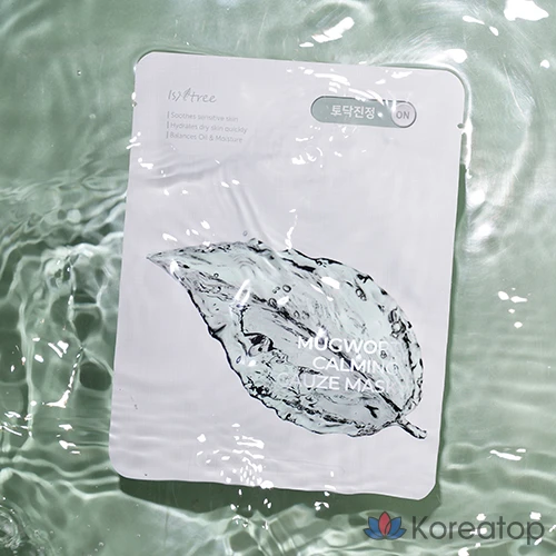 Тканевая маска для лица IsNtree Mugwort Calming Gauze Mask, 10 шт., фото 2