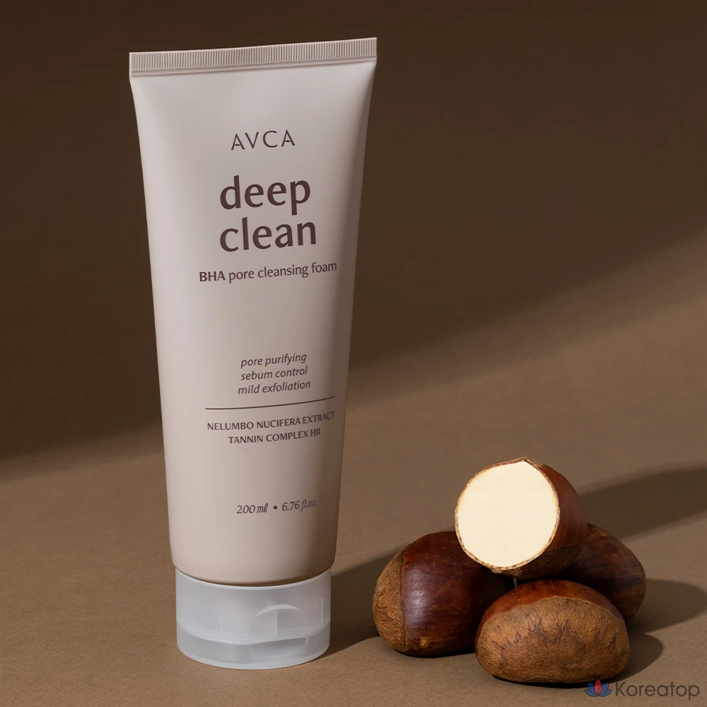 Очищающая пенка для лица AVCA Pore Deep Clean BHA, 200 мл, 1 шт.