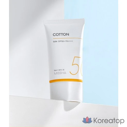 Солнцезащитный крем Missha All Around Safe Block Cotton SPF50+ PA++++