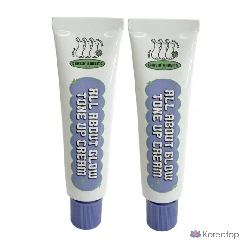 Chasin rabbits All About Glow Увлажняющий тонирующий крем, 50 мл + 50 мл, 100 мл, Тонирующий крем с холодным оттенком, водостойкий, осветляющий, 1 шт.