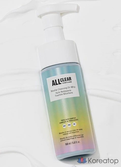 Мицеллярное очищающее масло All Clear в форме взбитых сливок, 150 мл, 1 шт.