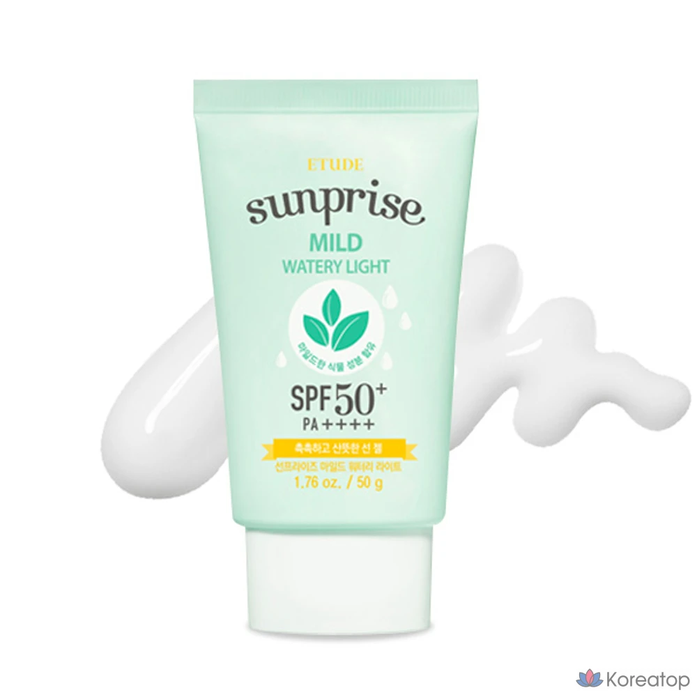 Солнцезащитный гель Etude House Sunprise Mild Watery Light SPF50+ PA++++, 50 г, 1 шт.